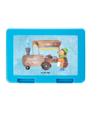 Mr. & Mrs. Panda Lunchbox Igel Maronen ohne Spruch in Eisblau