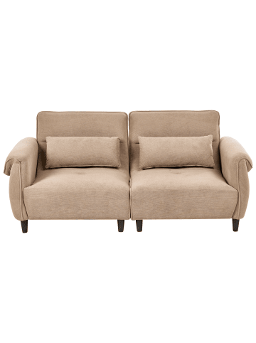 Beliani 3-Sitzer Sofa WETLAN in Braun/Schwarz - (W) 192 x (H) 84 x (L) 85 cm