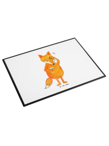 Mr. & Mrs. Panda Schreibunterlage Fuchs Lord ohne Spruch in Weiß