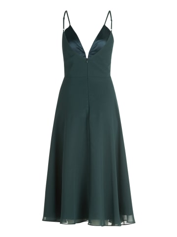 Vera Mont Chiffonkleid mit V-Ausschnitt in Dusty Slate