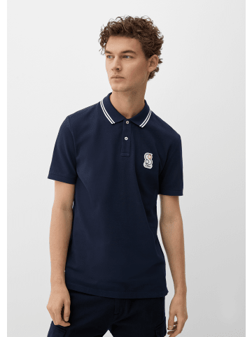 s.Oliver Polo-Shirt kurzarm in Blau