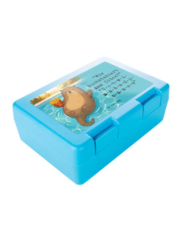 Mr. & Mrs. Panda Bento Box Otter Schwimmbad Pommes Design mit Sp... in Weiß