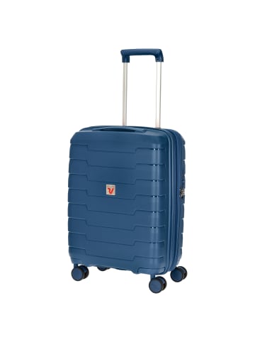 Roncato Skyline - 4-Rollen-Kabinentrolley S 55 cm erw. USB-Anschluss in navy