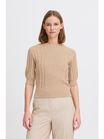 b. young BYNIBE SS JUMPER - KNIT Regular fit in Humus Melange