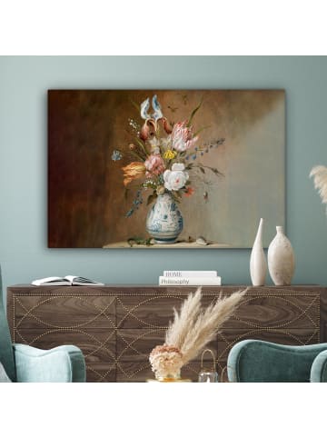 MuchoWow Leinwand bilder Blumenvase (BxH)