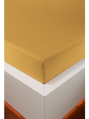 bellana jersey Spannbetttuch Nobel-Jersey  Elasthan Spannbetttuch in gold