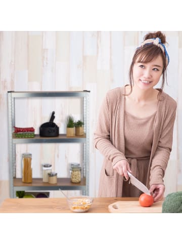 relaxdays 2 x Schwerlastregal in Silber - (B)60 x (H)138 x (T)30 cm