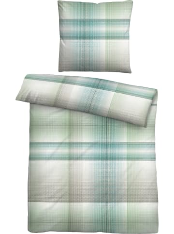 Biberna Soft-Seersucker Bettwäsche in hellgrün