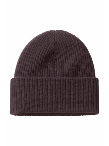 Hessnatur Strickmütze in schwarzbeere