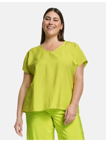 SAMOON Bluse ohne Arm in Lemon Green