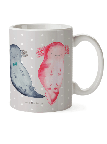 Mr. & Mrs. Panda Kinderpott Axolotl Freundin ohne Spruch in Grau Pastell