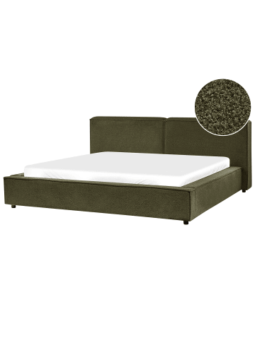 Beliani 10-tlg Doppelbett LINARDS in Grün