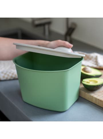 koziol BIBO - Bio Abfall Behälter in nature leaf green
