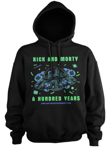 Rick and Morty Hoodie in Schwarz