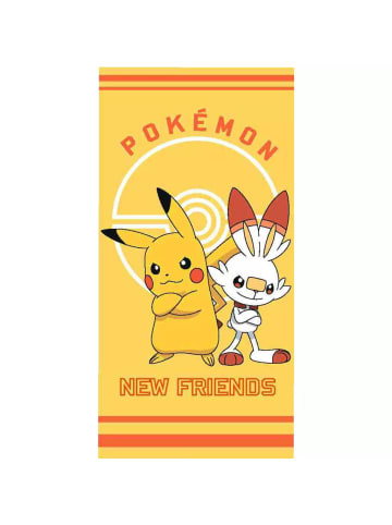 Pokémon New Friends Badetuch, Strandtuch 70x140cm 100% Baumwolle