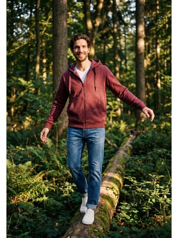 Salzhaut Sweatjacke BREKER in Merlot