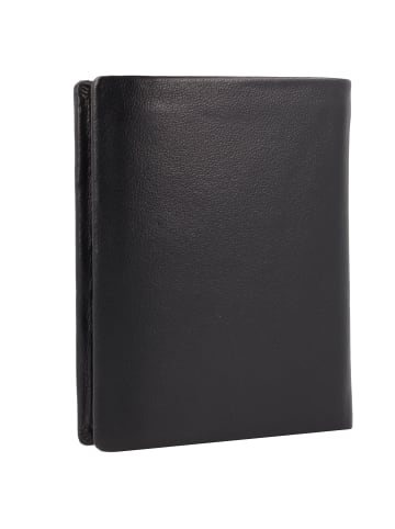 Braun Büffel Hannes Geldbörse RFID Schutz Leder 9.5 cm schwarz
