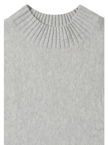Cecil Strickpullover mit Turtle Neck und Dolmanärmeln in Light Grey Melange