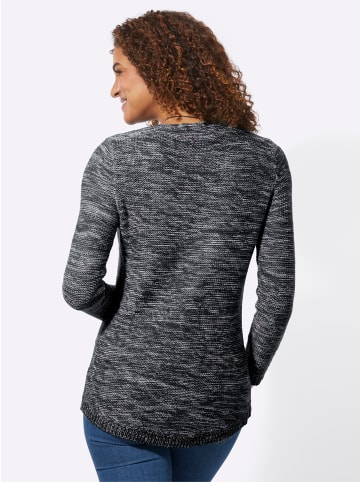 WITT WEIDEN Pullover in schwarz-meliert
