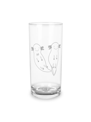 Mr. & Mrs. Panda Glas Axolotl Freundin ohne Spruch in Transparent