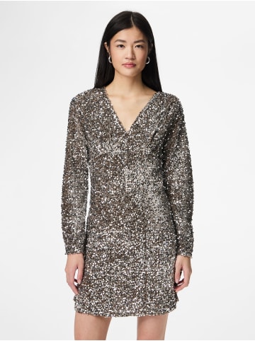 Pieces Midikleid in Morel