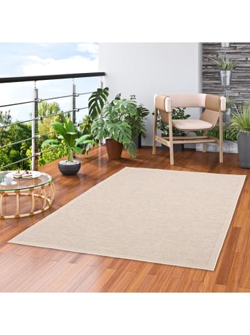 In- & Outdoor Teppich Ottawa Bordüre in beige