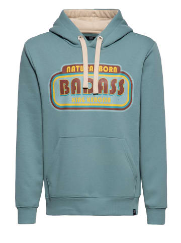 King Kerosin King Kerosin Hoodie Natural Born Badass in graugrün