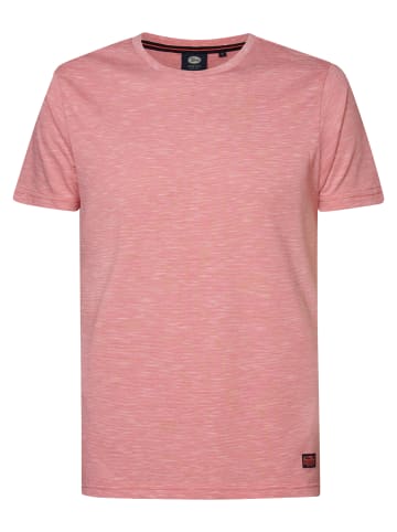 Petrol Industries Unifarbenes T-Shirt Palmora in Rosa