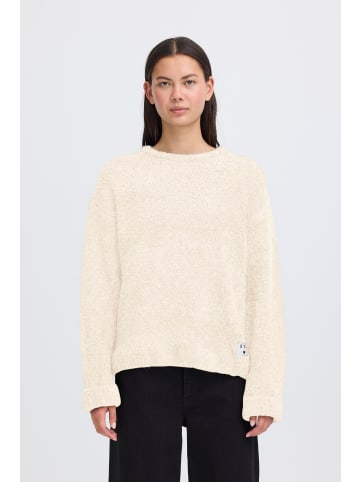 ICHI Strickpullover langarm IHBLARISA Oversize fit in Almond Milk
