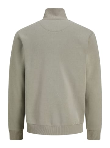 Jack & Jones Sweatshirt mit halbem Reißverschluss in Vetiver