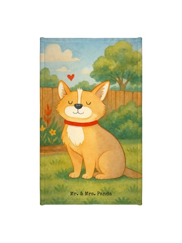 Mr. & Mrs. Panda handtuch gäste wc Hund Glück Design ohne Spruch in Weiß