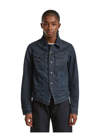 G-Star Raw Pitched Hem Slim Jacke rinsed ink blue coated