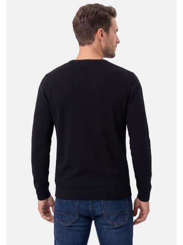 S. Oliver Pullover Basic in Weiß / schwarz