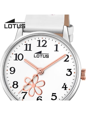 Lotus Chronograph-Armbanduhr Lotus Classic weiß klein (ca. 30mm)