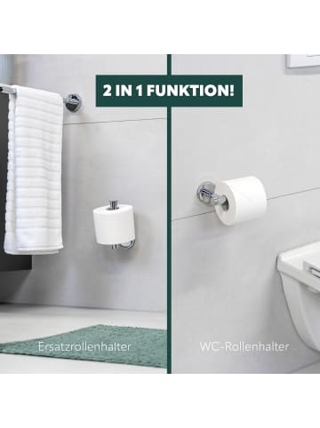 bremermann Toilettenpapierhalter 2in1 ca. 6 x 15 x 9 cm (B/H/T)