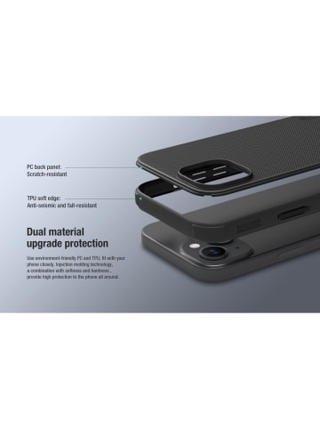 COFI 1453 Nillkin Super Frosted Shield Pro Kompatibel mit  iPhone 18 Pro in Schwarz