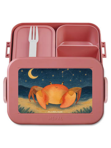 Mr. & Mrs. Panda Lunchbox Sternzeichen Krebs Design ohne Spruch in Rot Pastell