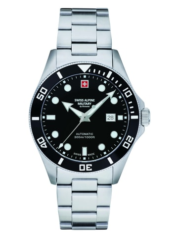 Swiss Alpine Military by Grovana Automatikuhr für Herren in silber