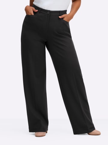 sheego Jerseyhose in schwarz
