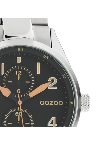 Oozoo Analog-Armbanduhr Oozoo Timepieces silber groß (ca. 42mm)