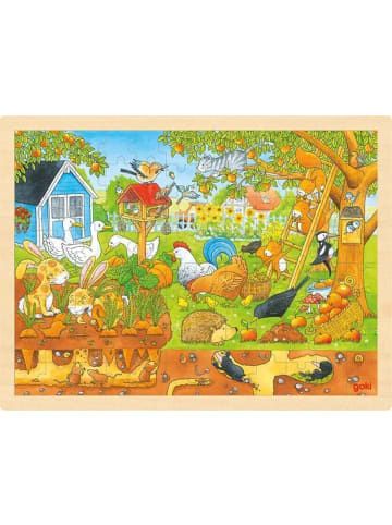 Gollnest & Kiesel Einlegepuzzle Unser Garten über und unter der Erde | 40 x 30 x 0,8 cm, Holz,...
