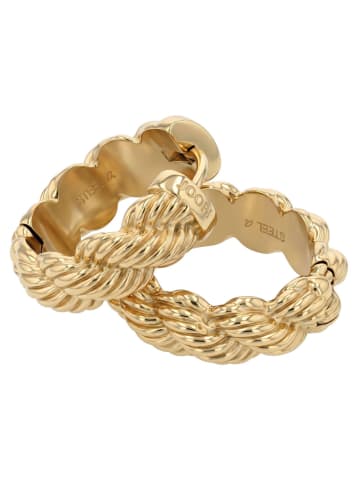 JOOP! Creolen Edelstahl, IP gold in gold