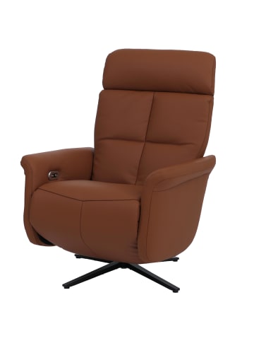 MCW Relaxsessel L10 elektrisch verstellbar Voll-Leder, Braun
