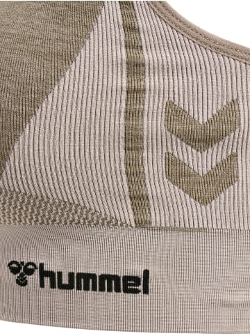 Hummel Hummel Top Hmlclea Yoga Damen Atmungsaktiv Feuchtigkeitsabsorbierenden Nahtlosen in CHATEAU GRAY/DRIFTWOOD MELANGE