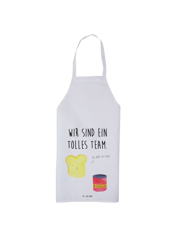 Mr. & Mrs. Panda Grillschürze Toast Marmelade mit Spruch in Weiß