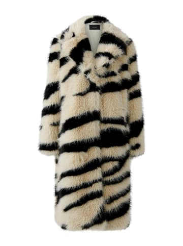 Wintermantel in offwhite black