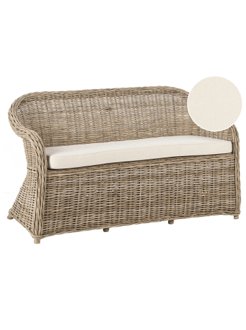 Beliani Gartenbank SUSUA in /Weiß - (W) 150 x (H) 87 x (L) 69 cm