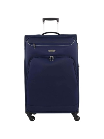 D&N Travel Line 6404 - 4-Rollen-Trolley L 78 cm (blau) in blau