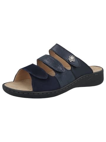 Solidus Damen Pantoletten Wellness Weite G in Blau