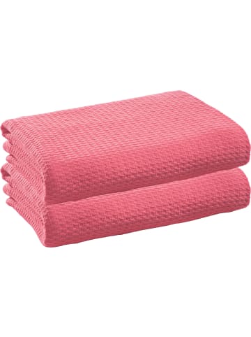 Erwin Müller Baumwolle Sommer-Decke 2er-Pack Siena in rosé